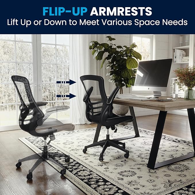 Flash Furniture Kelista Mid-Back Swivel Office Chair