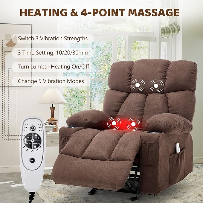 Massage Rocking Recliner Chair, Ergonomic Recliners Sofa