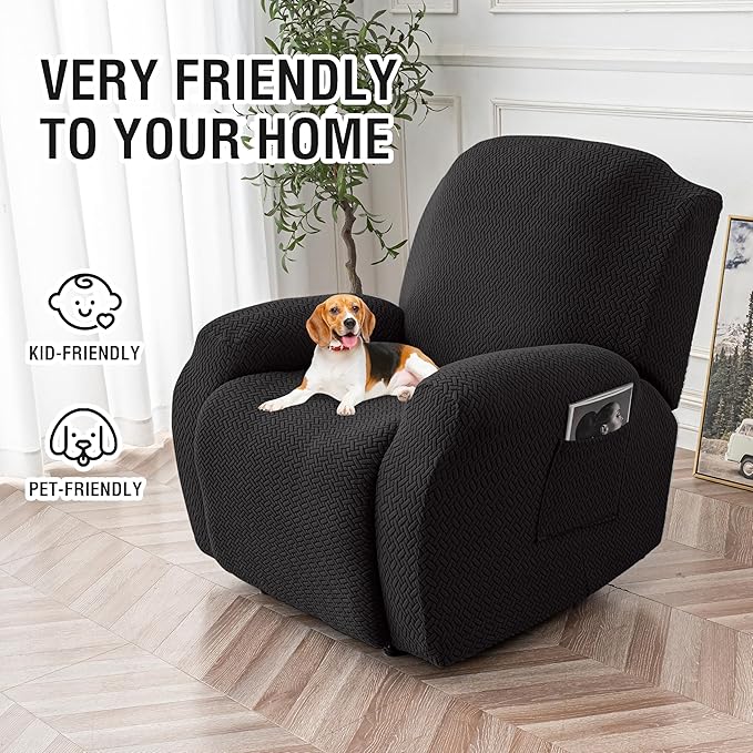 Genina Recliner Chair Cover, Stretch Reclining Chair Covers, Recliner Sofa