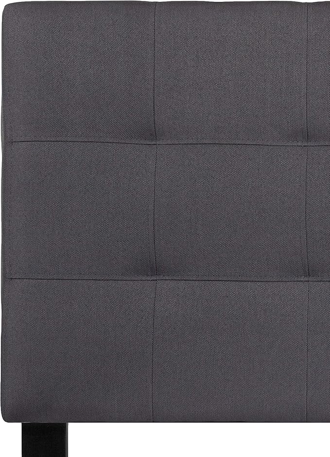 Flash Furniture Bedford Tufted Upholstered Twin Size Headboard in Dark Gray