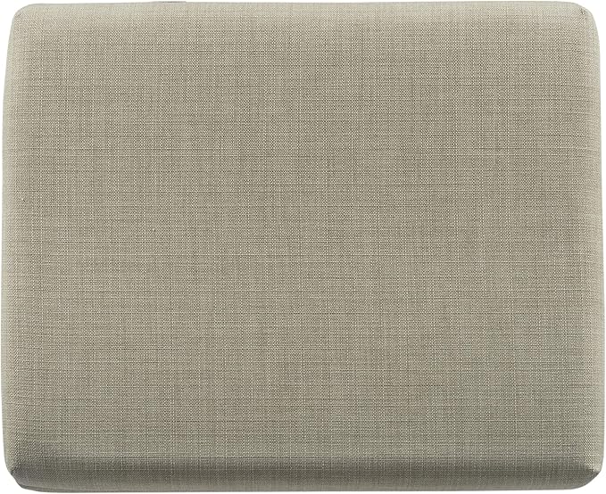 Homepop Home Decor | Upholstered MediumRectangular Storage Ottoman | Hinged Lid