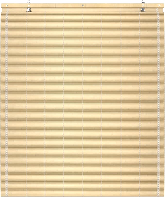 Red Lantern Matchstick Cordless Window Shade