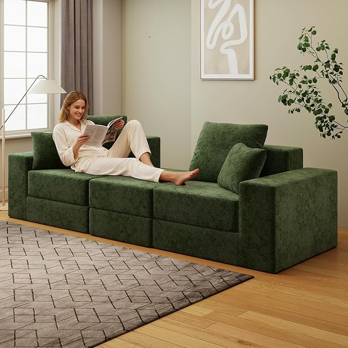 Cloud Modular Sectional Sofa, Comfy Boneless Couch
