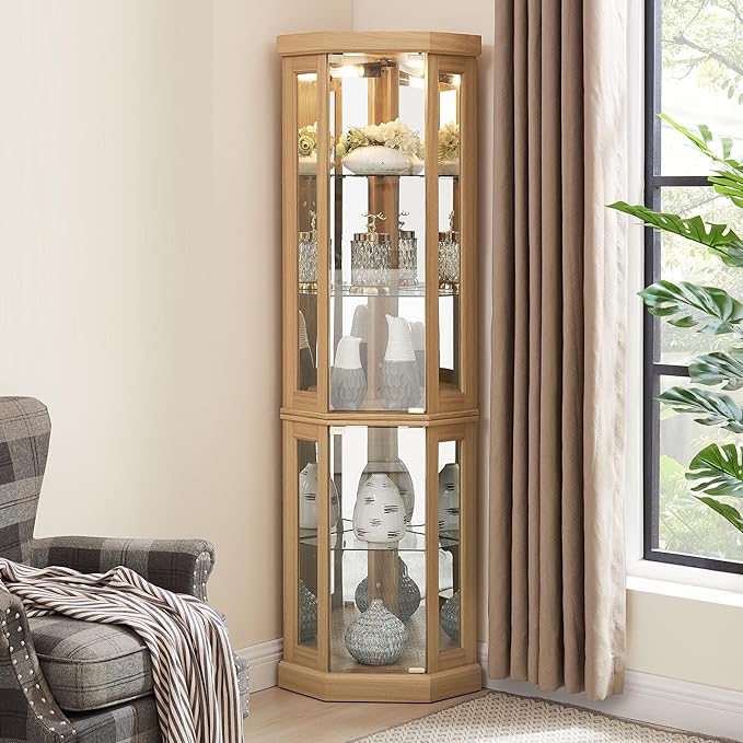 Glass Corner Display Cabinet