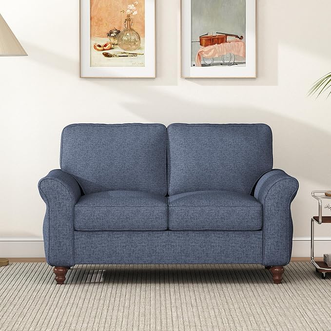 Bonzy Home 57" Loveseat Sofa, 2 Seater Comfy Love Seat Sofa