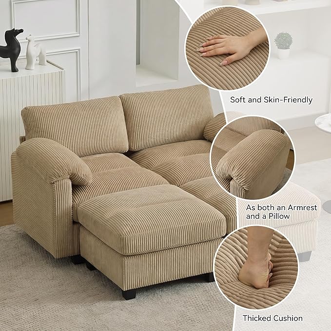 61'' Modular Loveseat Sofa