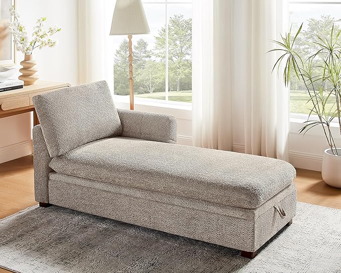 VANOMi Oversized 70.47'' Chaise Lounge Chair Indoor, Modern Upholstered Sofa Bed