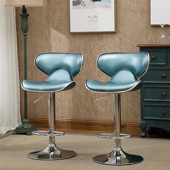 Roundhill Furniture Masaccio Cushioned Leatherette Upholstery Airlift