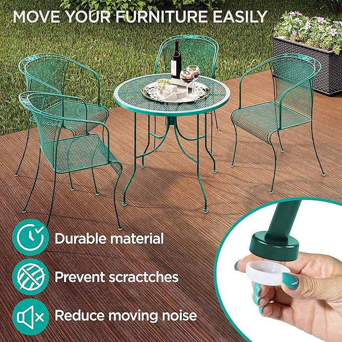 Wrought Iron Patio Furniture Feet Caps
