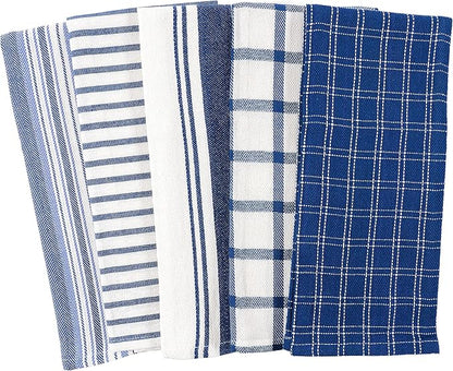 KAF Home Assorted Flat Kitchen Towels | 100% Cotton