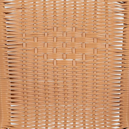 Flash Furniture Lila 2 Pack Beige Rattan Indoor-Outdoor Restaurant Stack Chair