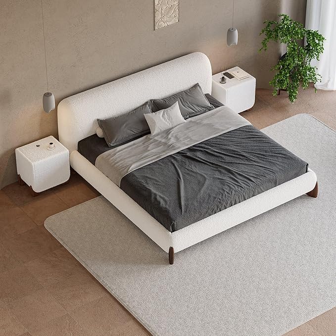 homary Smart Boucle Nightstand