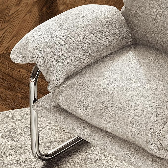 Modway Ansel Boucle Accent Chair in Newsprint