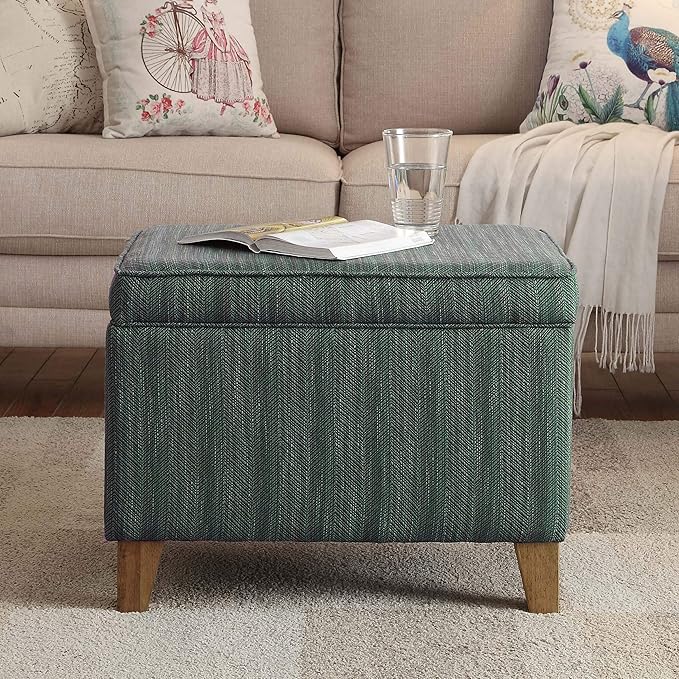 Homepop Home Decor | Medium Square Storage Ottoman
