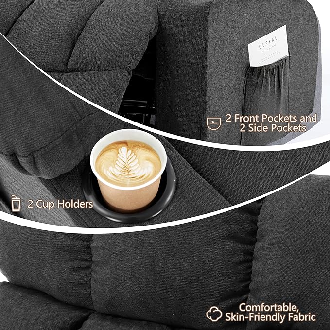 Massage Rocking Recliner Chair, Ergonomic Recliners Sofa