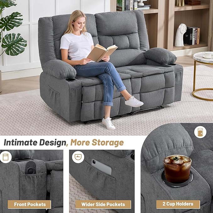 Loveseat Recliner Sofa, Big Large Reclining Sofa