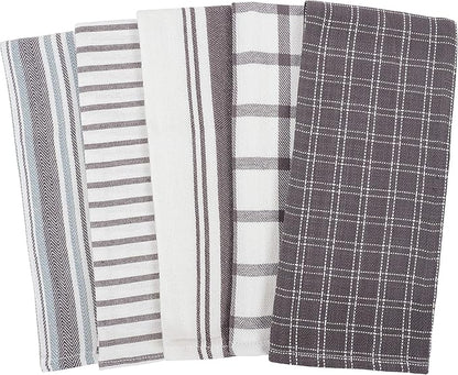 KAF Home Assorted Flat Kitchen Towels |100% Cotton