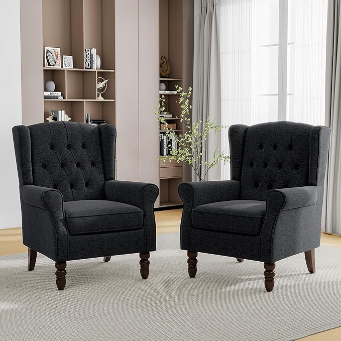 Mid-Century Modern Wingback Chair