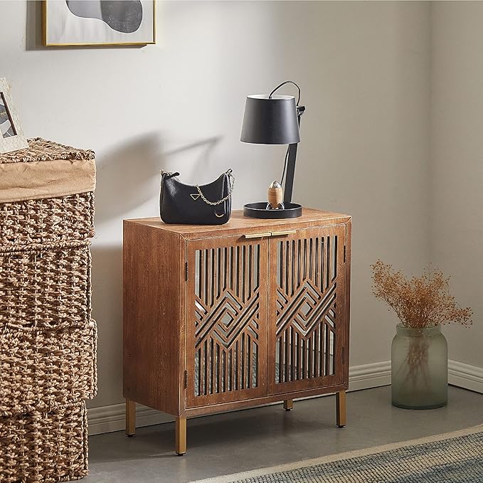 COZAYH 2 Door Accent Cabinet, Wood Sideboard Storage Furniture