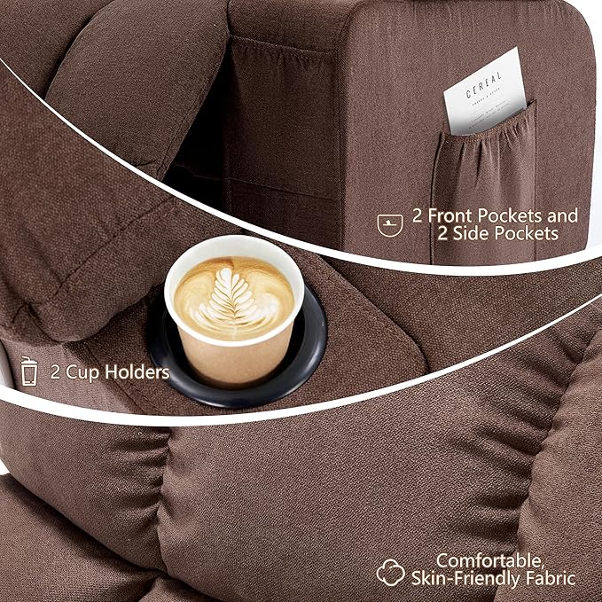 Massage Rocking Recliner Chair, Ergonomic Recliners Sofa
