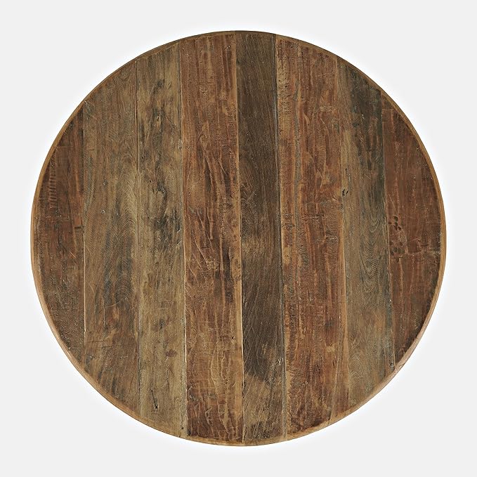 Jofran Reclamation 42" Rustic Reclaimed Solid Wood Round Dining Table