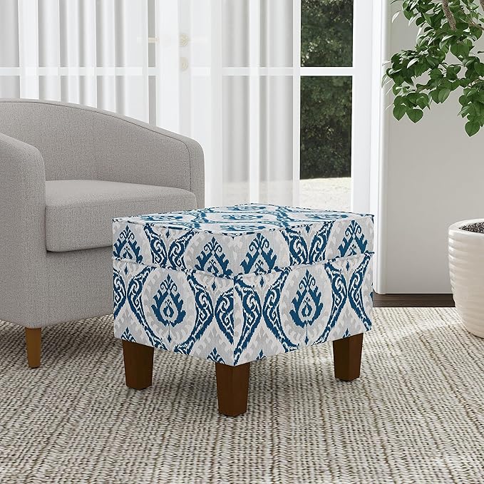 Homepop Home Decor |K7646-A877| Upholstered Modern Rectangular Storage Ottoman