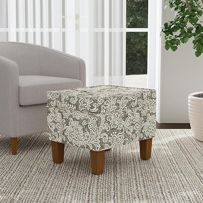 Homepop Home Decor |K7646-A880| Upholstered Modern Rectangular Storage Ottoman