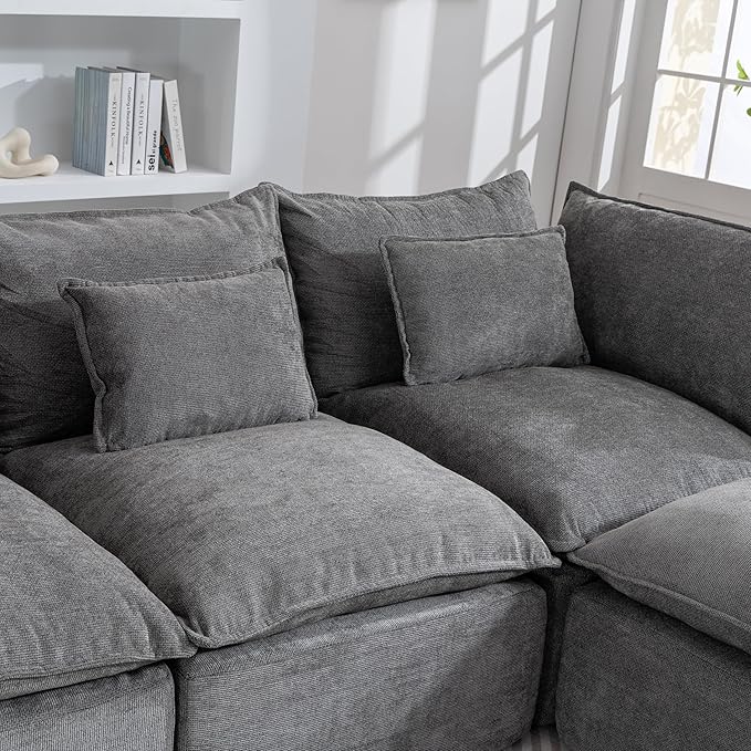 Boneless Couch Sectional Cloud Couch 102.3'' Oversized Modular Sectional Sofa