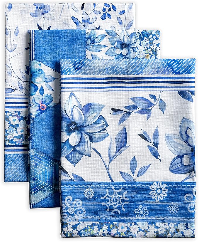 Maison d' Hermine Kitchen Towels Set of 3 100% Cotton 27.50" x 20" Reusable