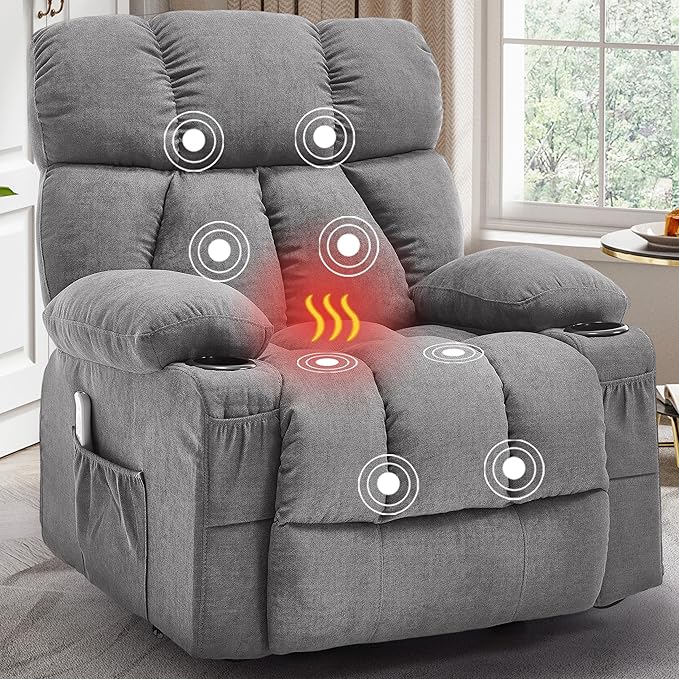 Massage Rocking Recliner Chair, Ergonomic Recliners Sofa