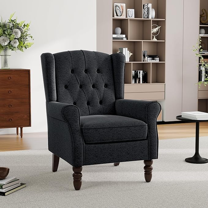 Mid-Century Modern Wingback Chair