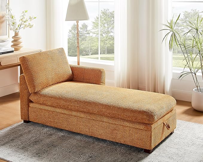 VANOMi Oversized 70.47'' Chaise Lounge Chair Indoor, Modern Upholstered Sofa Bed