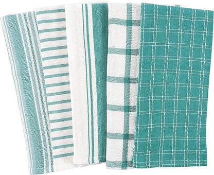 KAF Home Assorted Flat Kitchen Towels | 100% Cotton