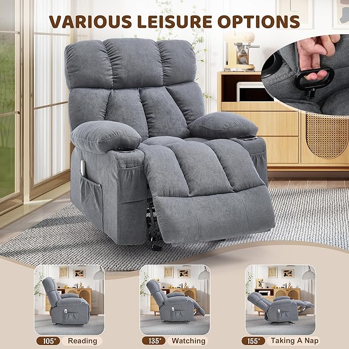 Massage Rocking Recliner Chair, Ergonomic Recliners Sofa