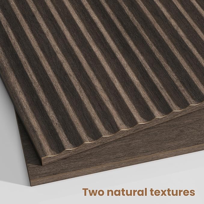 Fluted Nightstand Set of 2, Modern End Table