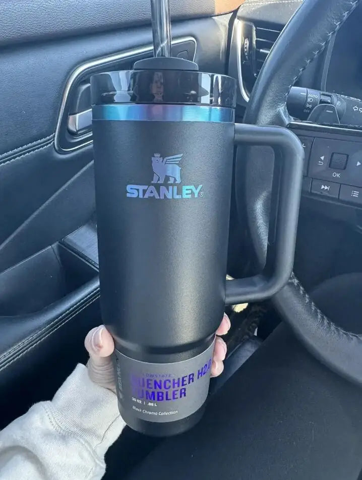 Flamingo Pink Stanley Quencher H2.0 Tumbler – 40 oz Travel Cup