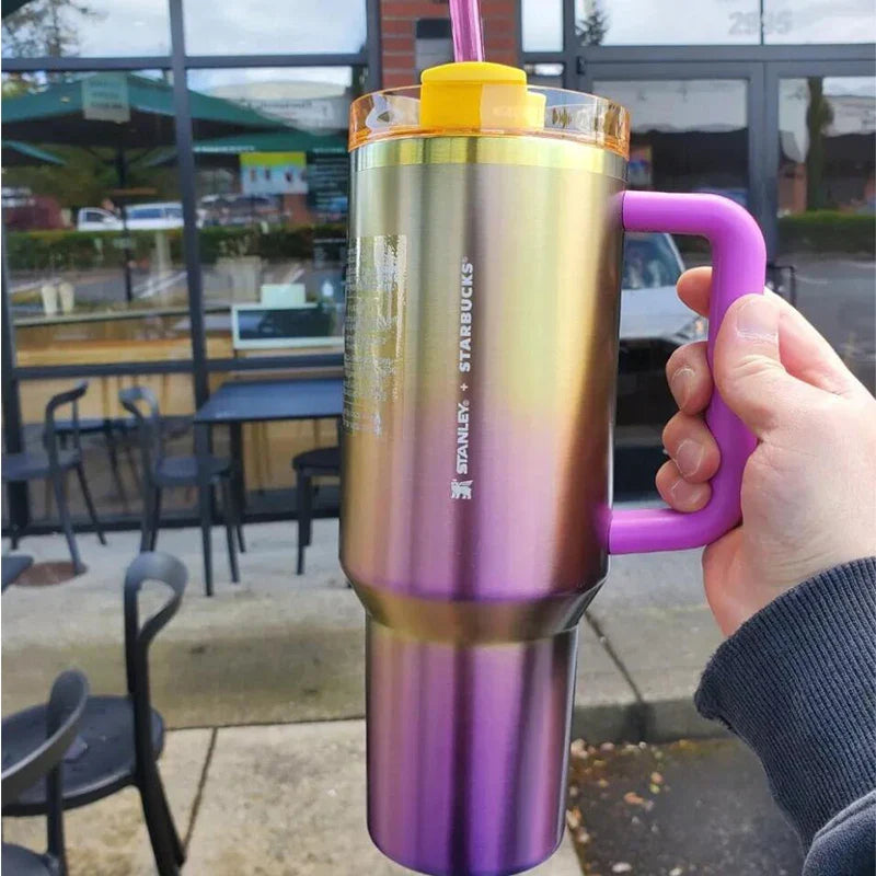 X PINK Stanley Quencher H2.0 Tumbler – 40 oz Travel Cup