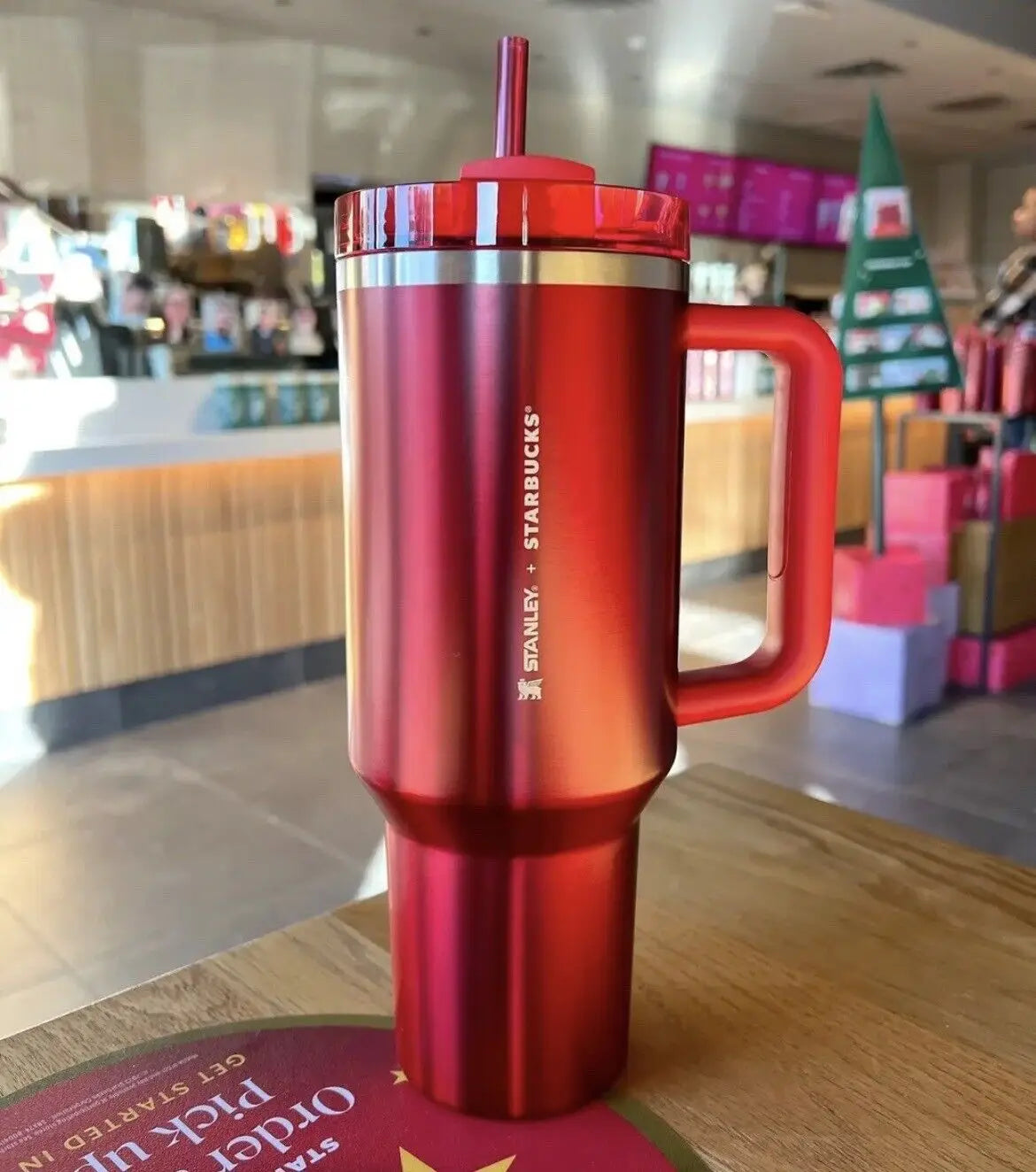 KT PINK Stanley Quencher H2.0 Tumbler – 40 oz Travel Cup