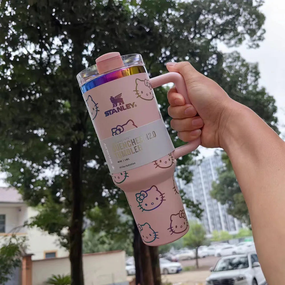 X PINK Stanley Quencher H2.0 Tumbler – 40 oz Travel Cup