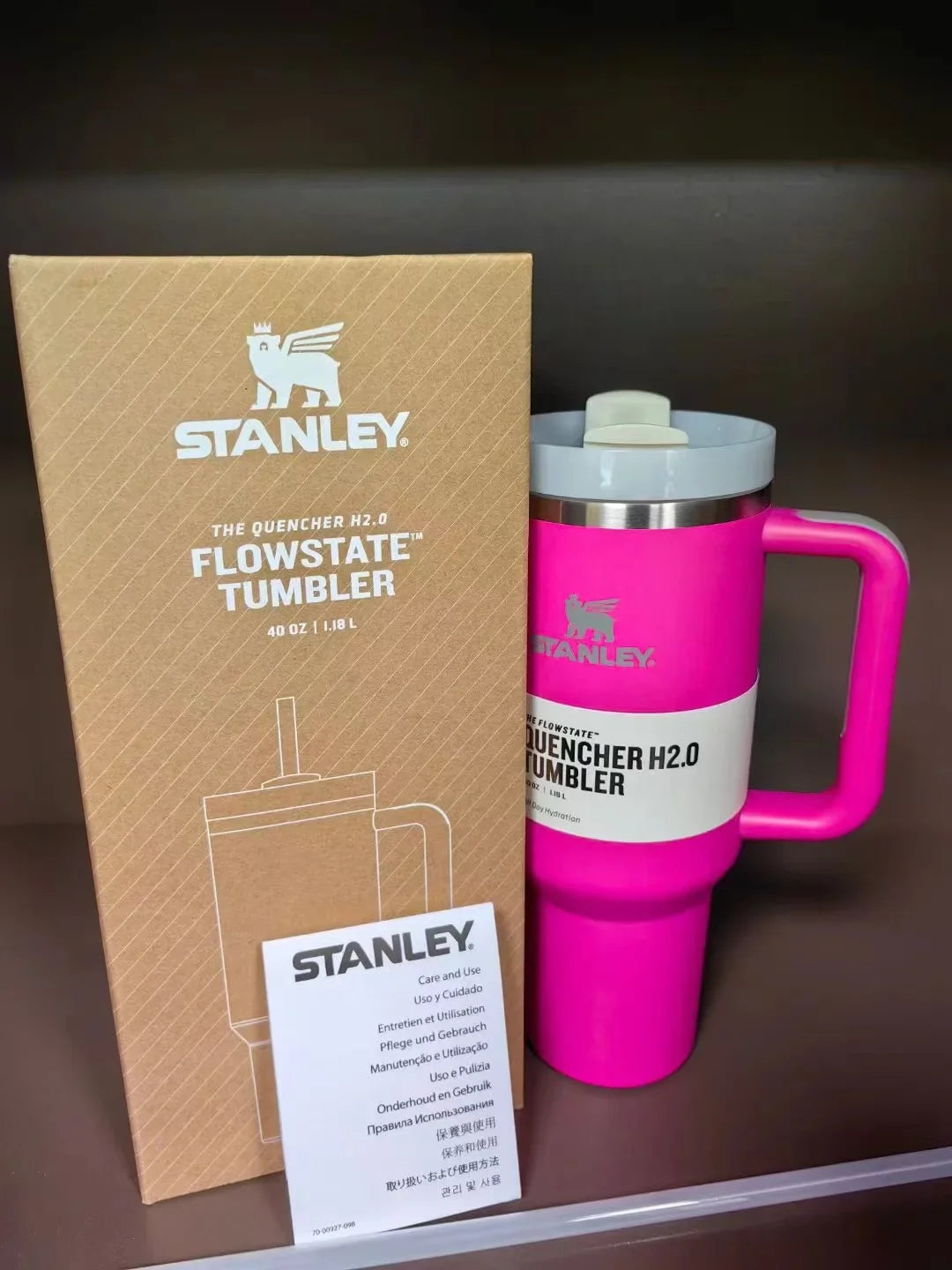 Flamingo Pink Quencher H2.0 Tumbler – 40 oz Travel Cup